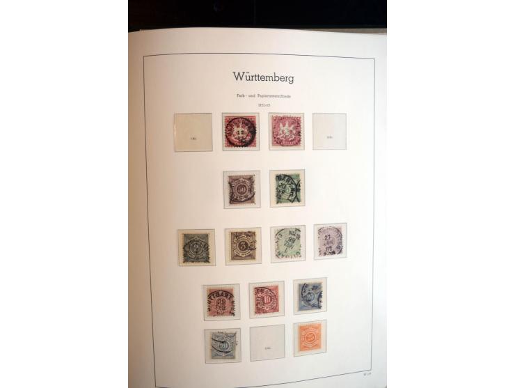Baden bis Württemberg, ungebrauchte und gestempelte Sammlung mit u.a. Bayern Mi.-Nr. 26X sign. Brettl BPP, 26Y Fotoattest Sem