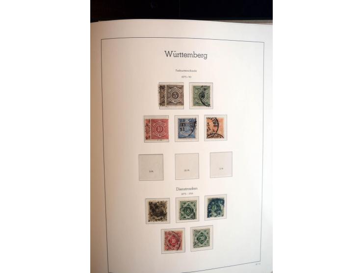 Baden bis Württemberg, ungebrauchte und gestempelte Sammlung mit u.a. Bayern Mi.-Nr. 26X sign. Brettl BPP, 26Y Fotoattest Sem