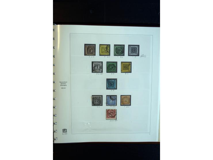 Baden bis Thurn und Taxis (ohne Bayern), ungebrauchte und gestempelte Sammlung mit vielen besseren Werten dabei u.a. Braunsch