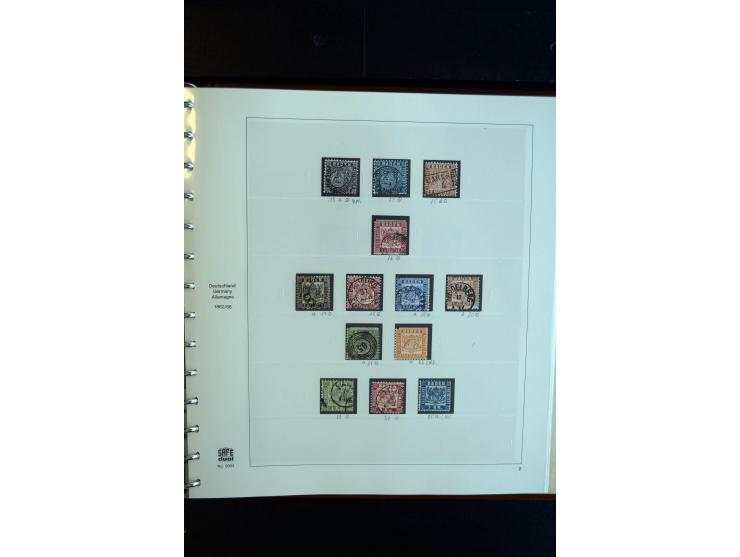 Baden bis Thurn und Taxis (ohne Bayern), ungebrauchte und gestempelte Sammlung mit vielen besseren Werten dabei u.a. Braunsch