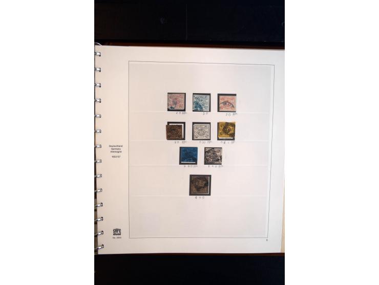 Baden bis Thurn und Taxis (ohne Bayern), ungebrauchte und gestempelte Sammlung mit vielen besseren Werten dabei u.a. Braunsch