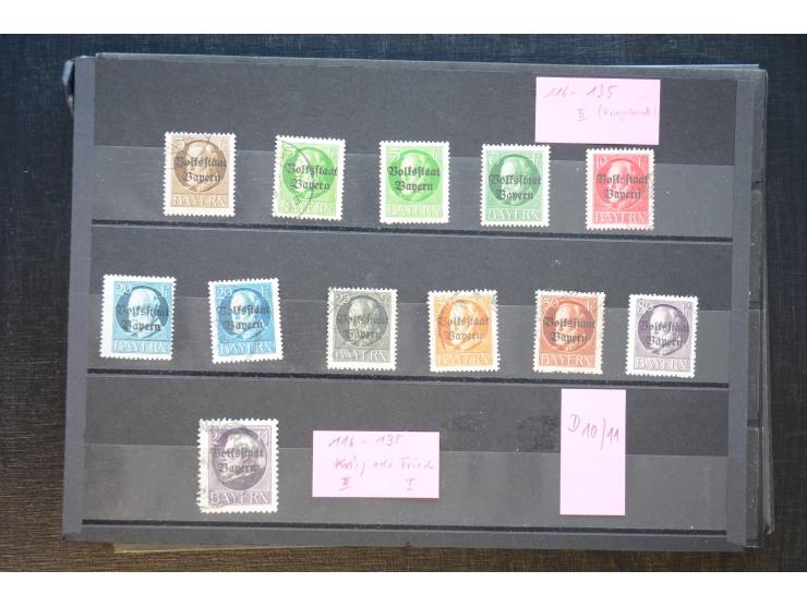 Baden bis Württemberg, ungebrauchte und gestempelte Sammlung mit gutem Teil Bayern mit u.a. Mi.-Nr. 1Ia, 26X gestempelt, 3 al