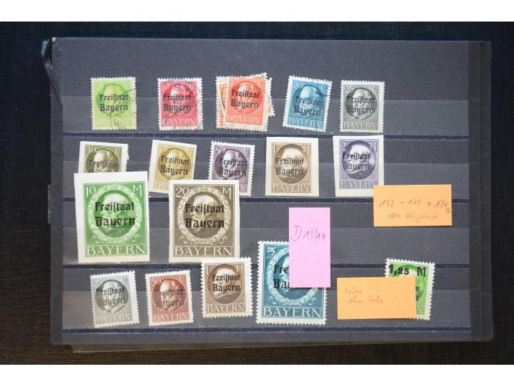 Baden bis Württemberg, ungebrauchte und gestempelte Sammlung mit gutem Teil Bayern mit u.a. Mi.-Nr. 1Ia, 26X gestempelt, 3 al