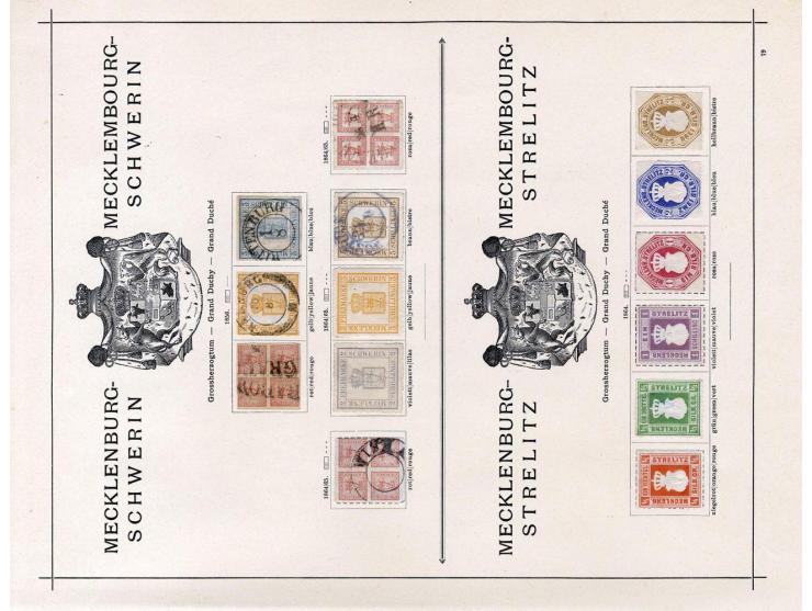 Baden bis Württemberg, ungebrauchte und gestempelte alte Sammlung mit einigen guten Werten wie z.B. Württemberg Nr. 42; einig