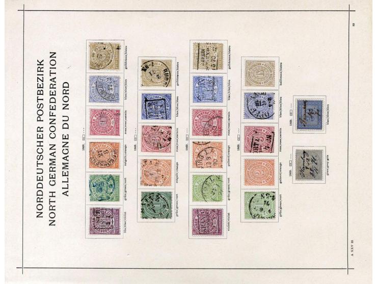 Baden bis Württemberg, ungebrauchte und gestempelte alte Sammlung mit einigen guten Werten wie z.B. Württemberg Nr. 42; einig