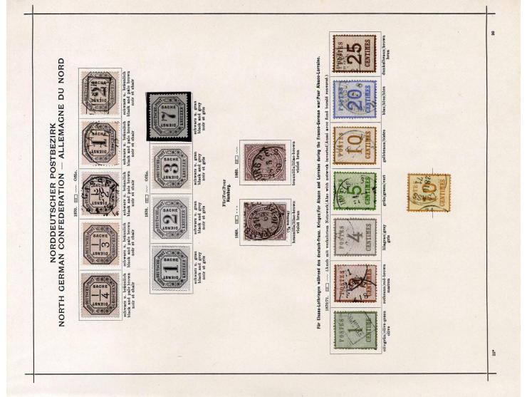 Baden bis Württemberg, ungebrauchte und gestempelte alte Sammlung mit einigen guten Werten wie z.B. Württemberg Nr. 42; einig