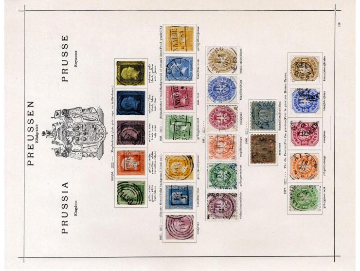 Baden bis Württemberg, ungebrauchte und gestempelte alte Sammlung mit einigen guten Werten wie z.B. Württemberg Nr. 42; einig