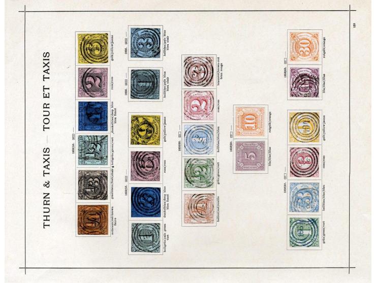 Baden bis Württemberg, ungebrauchte und gestempelte alte Sammlung mit einigen guten Werten wie z.B. Württemberg Nr. 42; einig