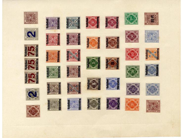 Baden bis Württemberg, ungebrauchte und gestempelte alte Sammlung mit einigen guten Werten wie z.B. Württemberg Nr. 42; einig