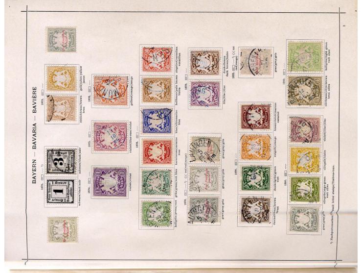 Baden bis Württemberg, ungebrauchte und gestempelte alte Sammlung mit einigen guten Werten wie z.B. Württemberg Nr. 42; einig
