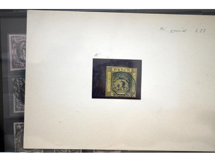 1851/75 (ca.), gestempelte Partie auf Steckkarten aus altem Bestand, meist sehr schöne Erhaltung mit vielen Kabinett- und auc