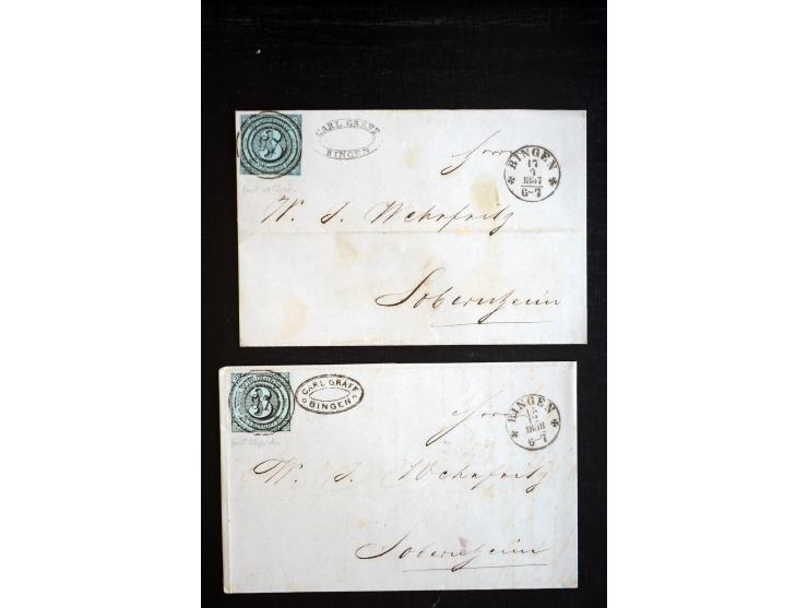 1851/1920, umfangreicher Posten mit geschätzt über 700 Briefen und Ganzsachen, Schwerpunkt bei Bayern, Preußen, Thurn & Taxis