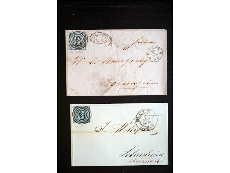 1851/1920, umfangreicher Posten mit geschätzt über 700 Briefen und Ganzsachen, Schwerpunkt bei Bayern, Preußen, Thurn & Taxis