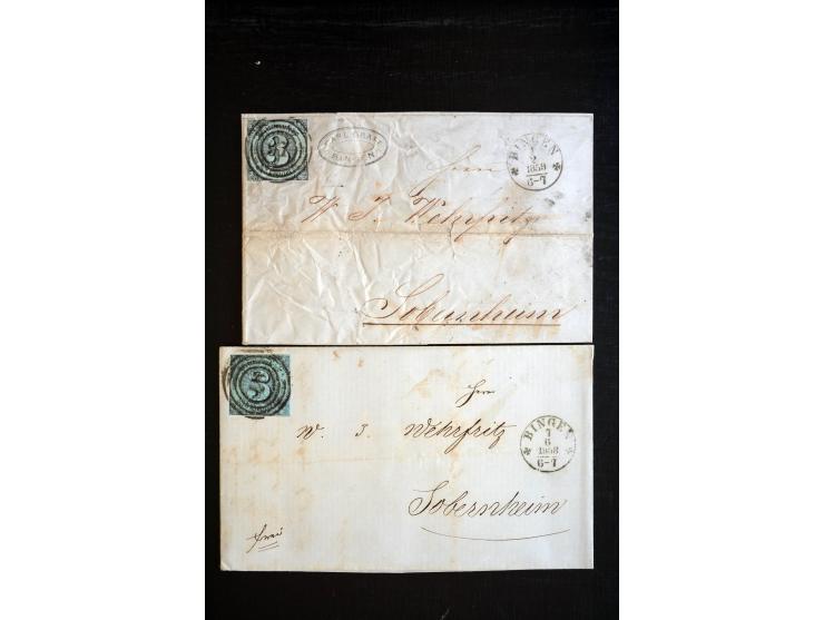 1851/1920, umfangreicher Posten mit geschätzt über 700 Briefen und Ganzsachen, Schwerpunkt bei Bayern, Preußen, Thurn & Taxis
