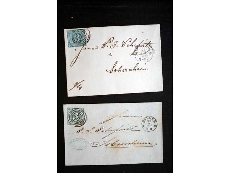 1851/1920, umfangreicher Posten mit geschätzt über 700 Briefen und Ganzsachen, Schwerpunkt bei Bayern, Preußen, Thurn & Taxis