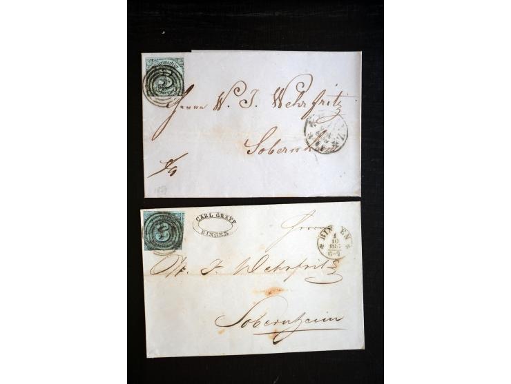 1851/1920, umfangreicher Posten mit geschätzt über 700 Briefen und Ganzsachen, Schwerpunkt bei Bayern, Preußen, Thurn & Taxis