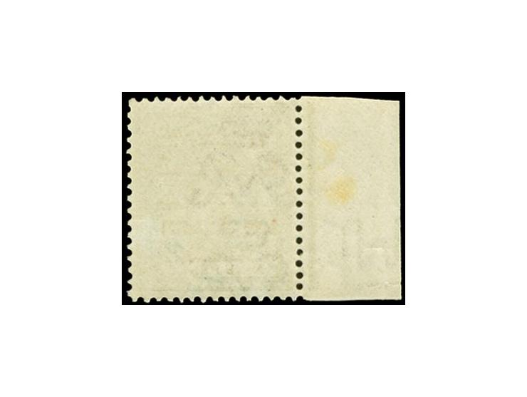 1922, Rialtas 5-line overprint by Thom, 9d. with left sheet margin, with basic stamp error "PQSTAGE", mint never hinged, very
