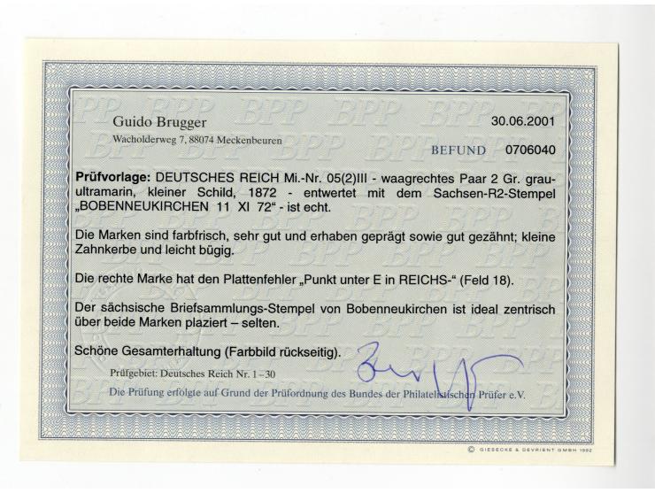 SPÄTE POSTORTE: Kleine Sammlung lose Marken und Briefstücke von Sachsen, NDP und DR, dabei viele seltene Entwertungen auf Sac