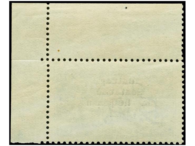 1922, 4-line overprint by Thom, 10 s. from the upper right sheet corner, with basic stamp error "Retouch to 0 in 10", mint ne