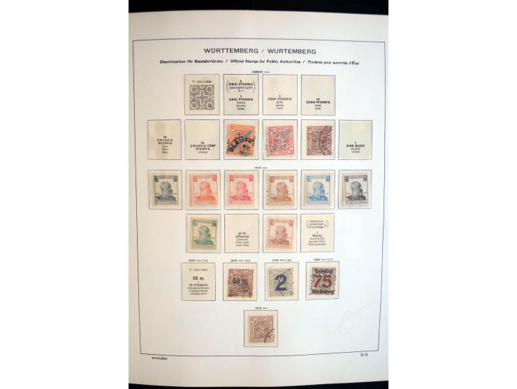 1872/1945, postfrische, ungebrauchte und gestempelte reichhaltige Sammlung mit vielen guten Ausgaben und einigen Besonderheit