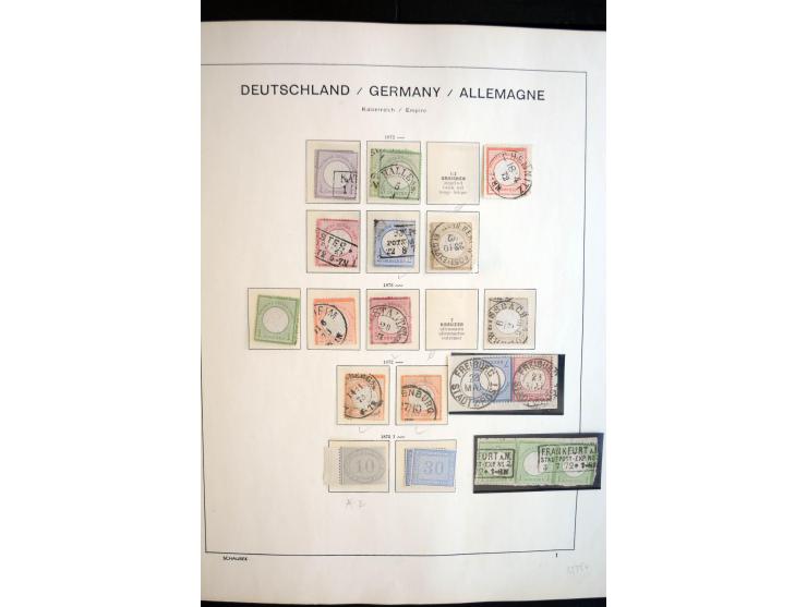 1872/1945, postfrische, ungebrauchte und gestempelte reichhaltige Sammlung mit vielen guten Ausgaben und einigen Besonderheit