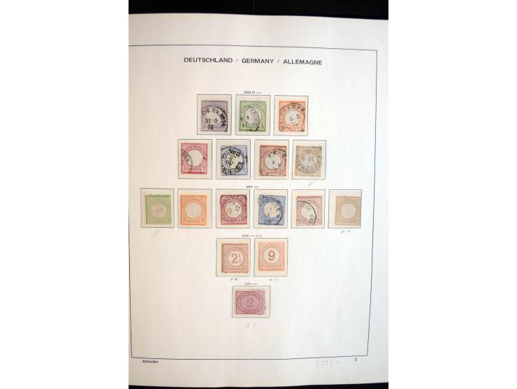 1872/1945, postfrische, ungebrauchte und gestempelte reichhaltige Sammlung mit vielen guten Ausgaben und einigen Besonderheit