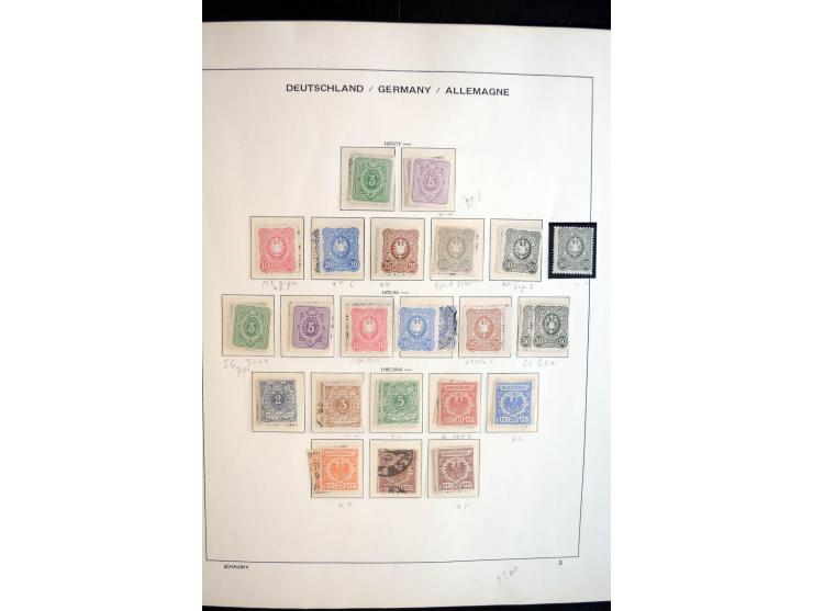 1872/1945, postfrische, ungebrauchte und gestempelte reichhaltige Sammlung mit vielen guten Ausgaben und einigen Besonderheit