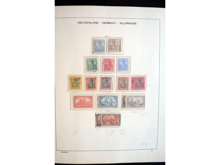 1872/1945, postfrische, ungebrauchte und gestempelte reichhaltige Sammlung mit vielen guten Ausgaben und einigen Besonderheit