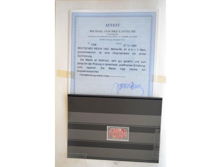 1872/1945, postfrische, ungebrauchte und gestempelte reichhaltige Sammlung mit vielen guten Ausgaben und einigen Besonderheit