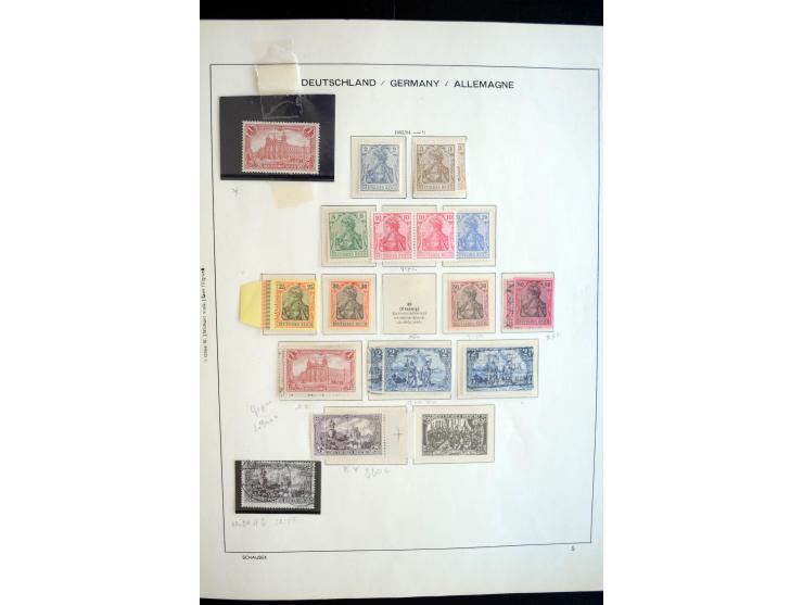 1872/1945, postfrische, ungebrauchte und gestempelte reichhaltige Sammlung mit vielen guten Ausgaben und einigen Besonderheit
