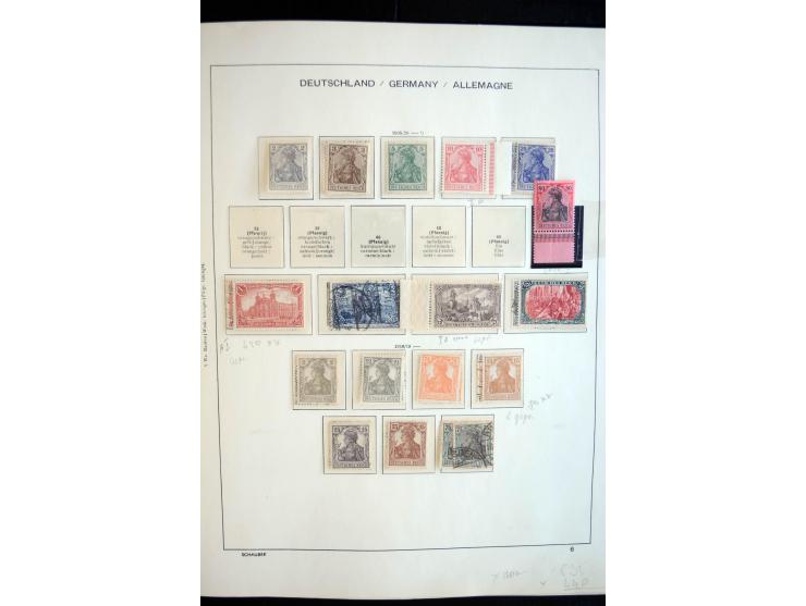 1872/1945, postfrische, ungebrauchte und gestempelte reichhaltige Sammlung mit vielen guten Ausgaben und einigen Besonderheit