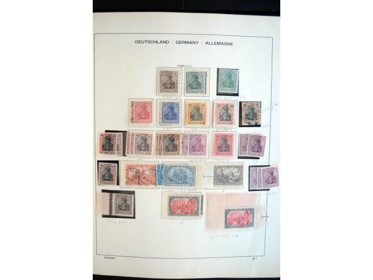 1872/1945, postfrische, ungebrauchte und gestempelte reichhaltige Sammlung mit vielen guten Ausgaben und einigen Besonderheit