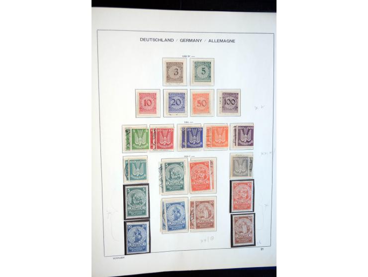 1872/1945, postfrische, ungebrauchte und gestempelte reichhaltige Sammlung mit vielen guten Ausgaben und einigen Besonderheit