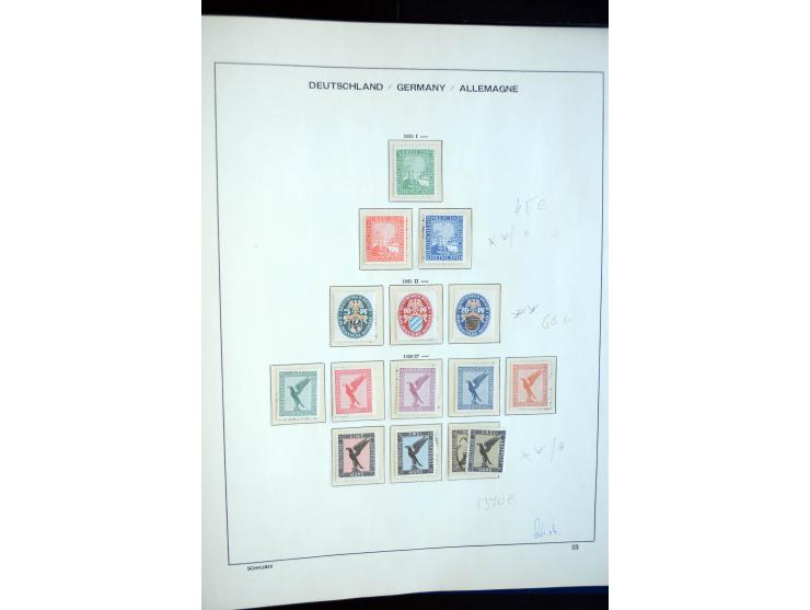 1872/1945, postfrische, ungebrauchte und gestempelte reichhaltige Sammlung mit vielen guten Ausgaben und einigen Besonderheit