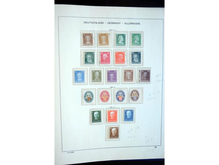 1872/1945, postfrische, ungebrauchte und gestempelte reichhaltige Sammlung mit vielen guten Ausgaben und einigen Besonderheit