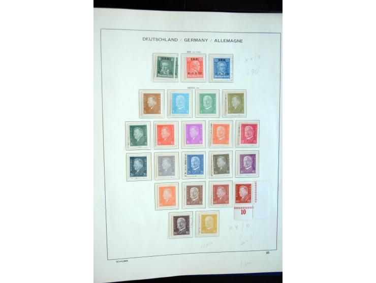 1872/1945, postfrische, ungebrauchte und gestempelte reichhaltige Sammlung mit vielen guten Ausgaben und einigen Besonderheit