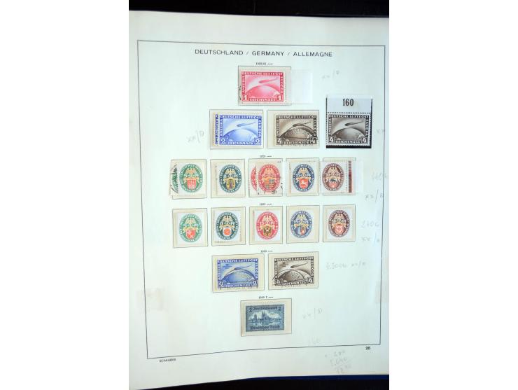 1872/1945, postfrische, ungebrauchte und gestempelte reichhaltige Sammlung mit vielen guten Ausgaben und einigen Besonderheit