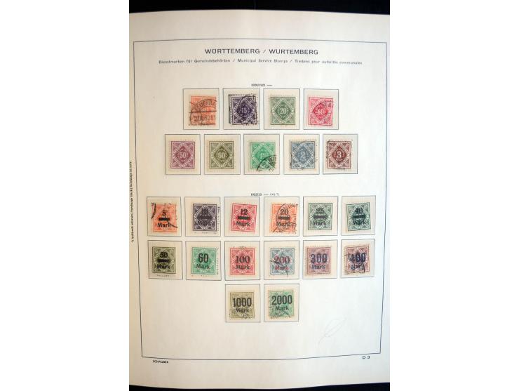 1872/1945, postfrische, ungebrauchte und gestempelte reichhaltige Sammlung mit vielen guten Ausgaben und einigen Besonderheit