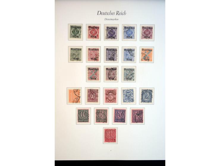 1872/1945, gestempelte reichhaltige Sammlung mit u.a. Mi.-Nr. 66, 118a, 177-80, 182, 319B, 330B, 438-39, 456-58 auf Zeppelin-