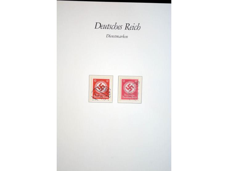 1872/1945, gestempelte reichhaltige Sammlung mit u.a. Mi.-Nr. 66, 118a, 177-80, 182, 319B, 330B, 438-39, 456-58 auf Zeppelin-
