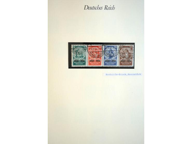 1872/1945, gestempelte reichhaltige Sammlung mit u.a. Mi.-Nr. 66, 118a, 177-80, 182, 319B, 330B, 438-39, 456-58 auf Zeppelin-
