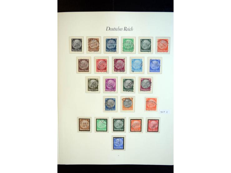 1872/1945, gestempelte reichhaltige Sammlung mit u.a. Mi.-Nr. 66, 118a, 177-80, 182, 319B, 330B, 438-39, 456-58 auf Zeppelin-