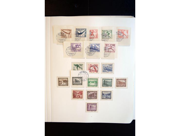 1872/1945, gestempelte reichhaltige Sammlung mit u.a. Mi.-Nr. 66, 118a, 177-80, 182, 319B, 330B, 438-39, 456-58 auf Zeppelin-