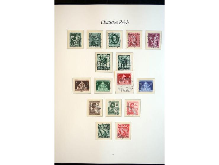 1872/1945, gestempelte reichhaltige Sammlung mit u.a. Mi.-Nr. 66, 118a, 177-80, 182, 319B, 330B, 438-39, 456-58 auf Zeppelin-