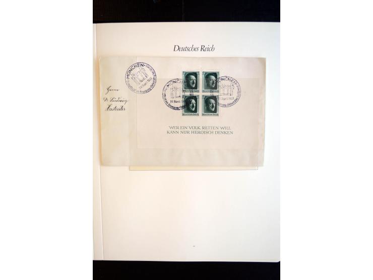 1872/1945, gestempelte reichhaltige Sammlung mit u.a. Mi.-Nr. 66, 118a, 177-80, 182, 319B, 330B, 438-39, 456-58 auf Zeppelin-