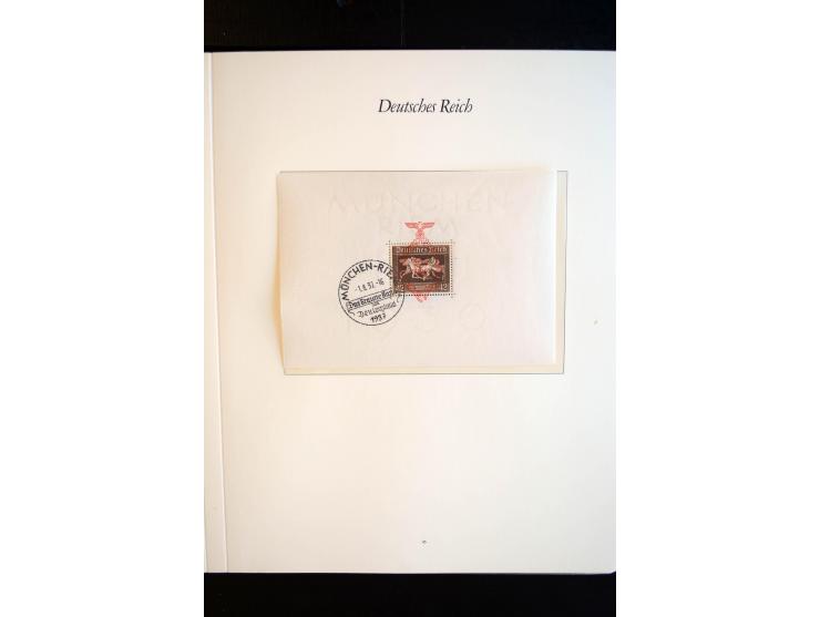 1872/1945, gestempelte reichhaltige Sammlung mit u.a. Mi.-Nr. 66, 118a, 177-80, 182, 319B, 330B, 438-39, 456-58 auf Zeppelin-
