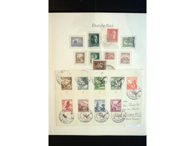 1872/1945, gestempelte reichhaltige Sammlung mit u.a. Mi.-Nr. 66, 118a, 177-80, 182, 319B, 330B, 438-39, 456-58 auf Zeppelin-