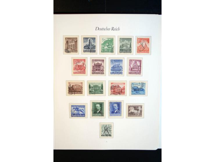 1872/1945, gestempelte reichhaltige Sammlung mit u.a. Mi.-Nr. 66, 118a, 177-80, 182, 319B, 330B, 438-39, 456-58 auf Zeppelin-
