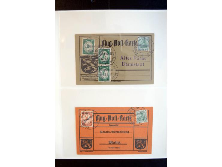 1872/1945, gestempelte reichhaltige Sammlung mit u.a. Mi.-Nr. 66, 118a, 177-80, 182, 319B, 330B, 438-39, 456-58 auf Zeppelin-