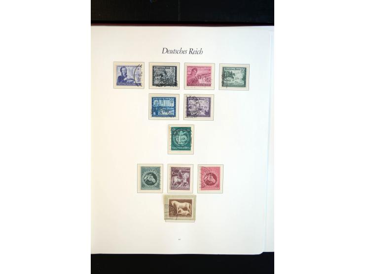 1872/1945, gestempelte reichhaltige Sammlung mit u.a. Mi.-Nr. 66, 118a, 177-80, 182, 319B, 330B, 438-39, 456-58 auf Zeppelin-
